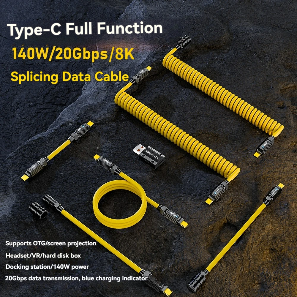 Diy Electronics Music - Zestaw kabli USB-C 7w1 dla geeka,