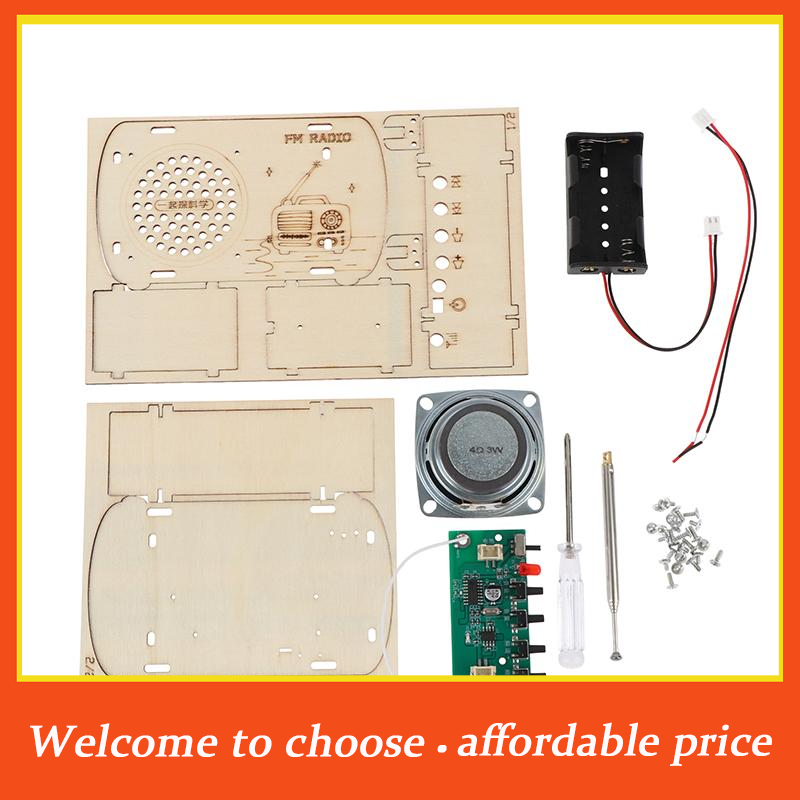 Diy Electronics Projects For Kids - Zestaw DIY Drewniane Radio FM Vintage
