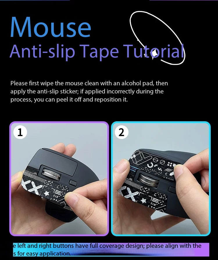 Naklejki antypoślizgowe na mys – Diy Mouse Electronics recenzja i cena