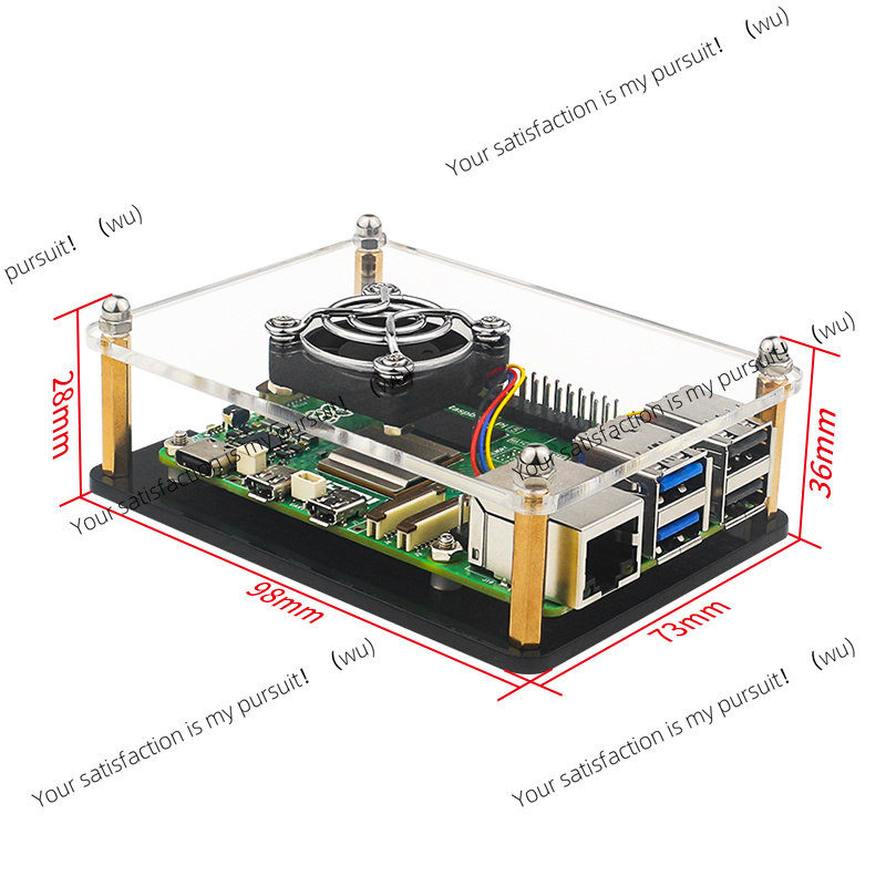 Akrylowa obudowa Raspberry Pi  – Diy Electronics Raspberry Pi recenzja i cena