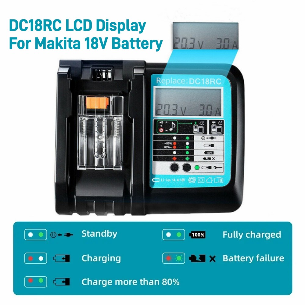 Ładowarka DC18RC Li-ion 3A do  – Makita Drill Hp1640 recenzja i cena
